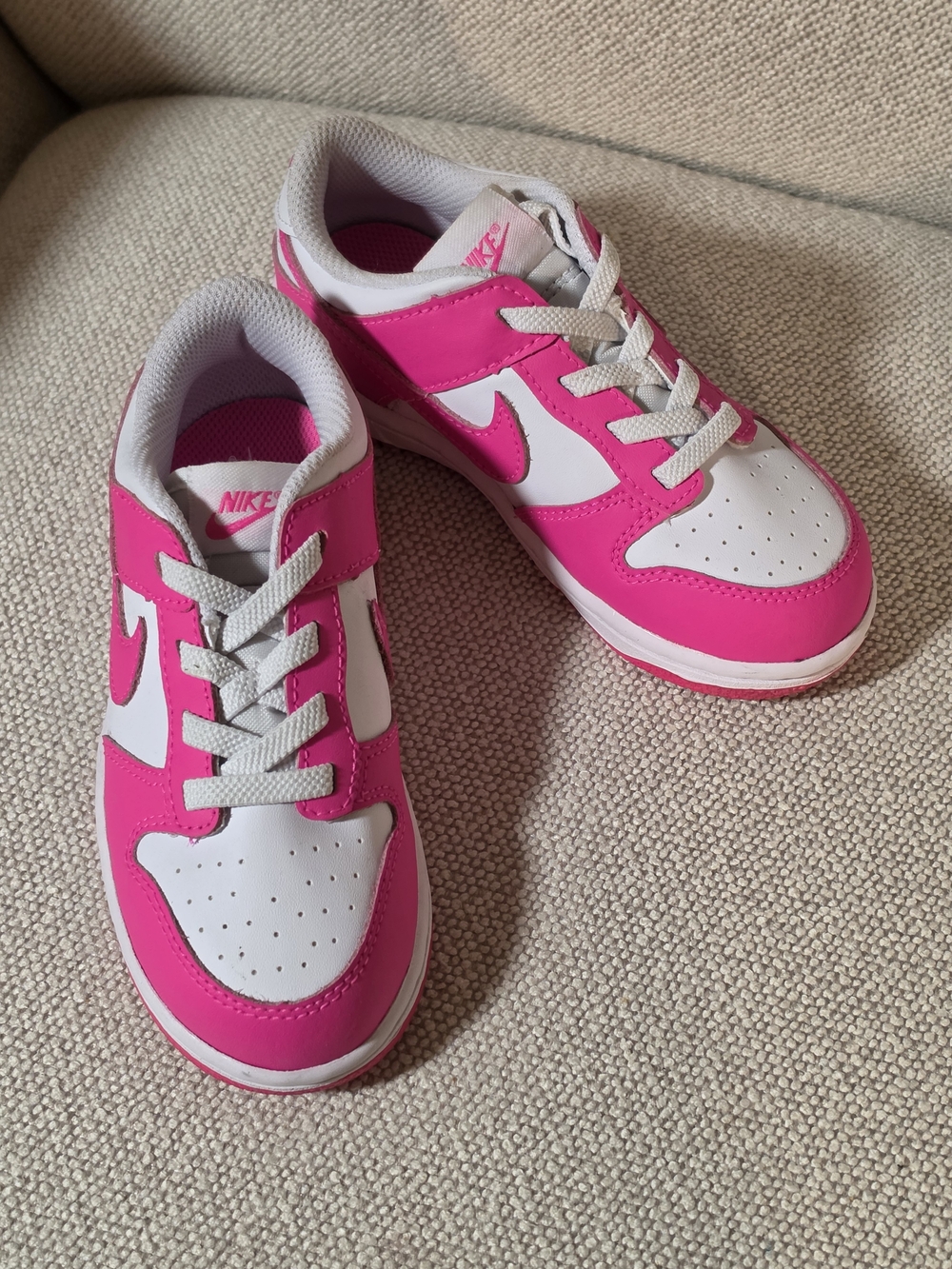 Nike Kids' Low-Top Sneakers - White/Pink